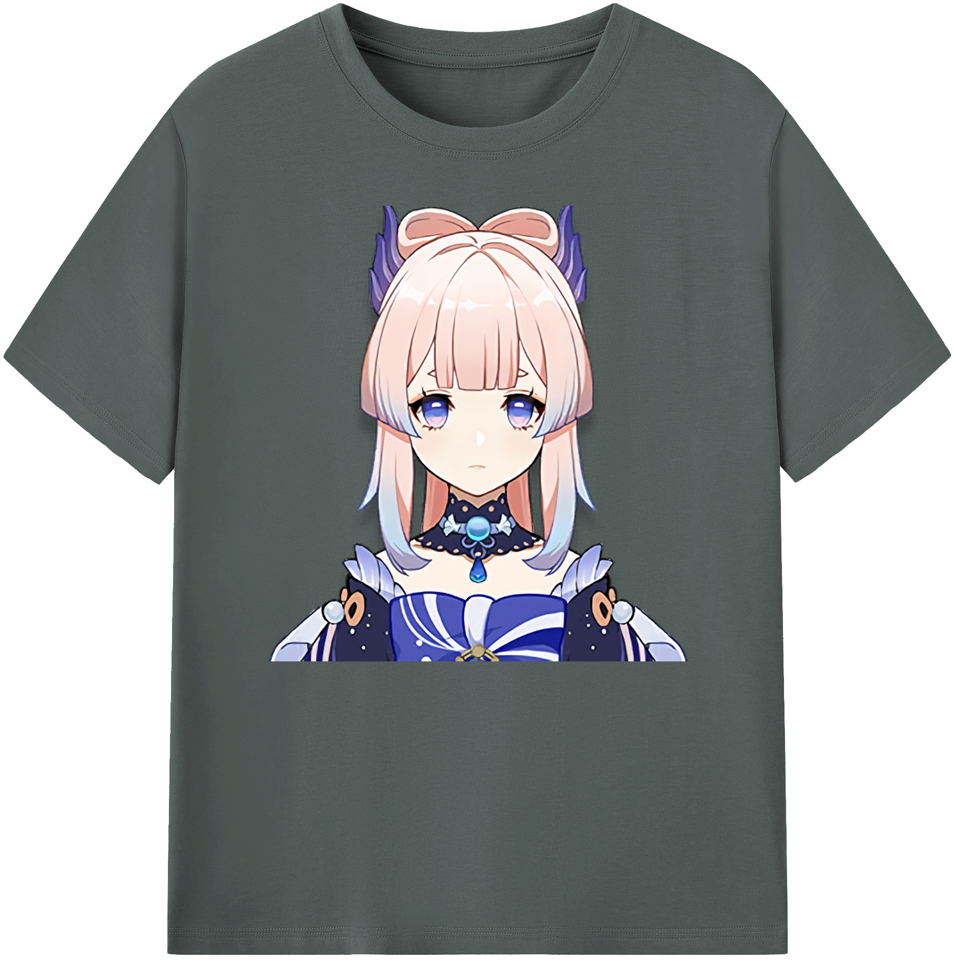 げんし神 珊瑚宮心海 サンゴノミヤ・ココミ genshin Sangonomiya Kokomi 綿100％ メンズ半袖Tシャツ｜肌触りやわらか＆通気性